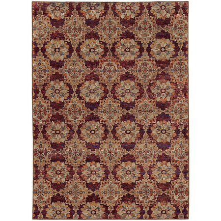 Oriental Weavers Andorra 6883A 5x8 Rectangle - Red/ Gold-Nylon/PolyP A6883A160230ST